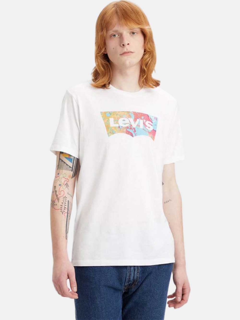 TSHIRT LEVI´S GRAPHIC CREWNECK WLAVA FILL/WHITE