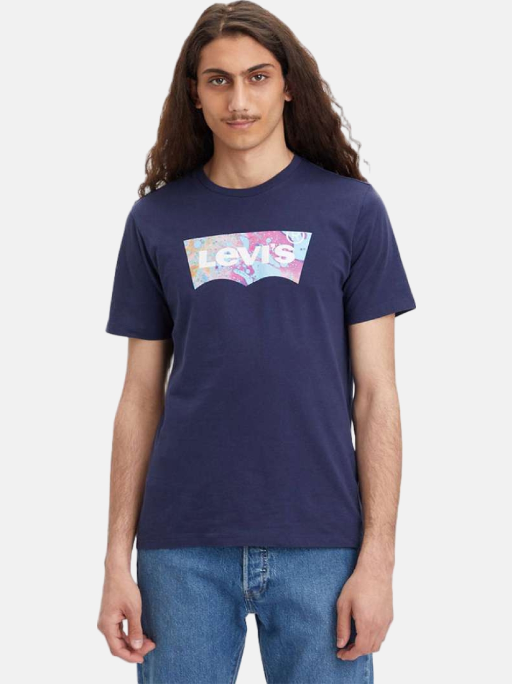 TSHIRT LEVI´S GRAPHIC CREWNECK WLAVA FILL/NAVAL
