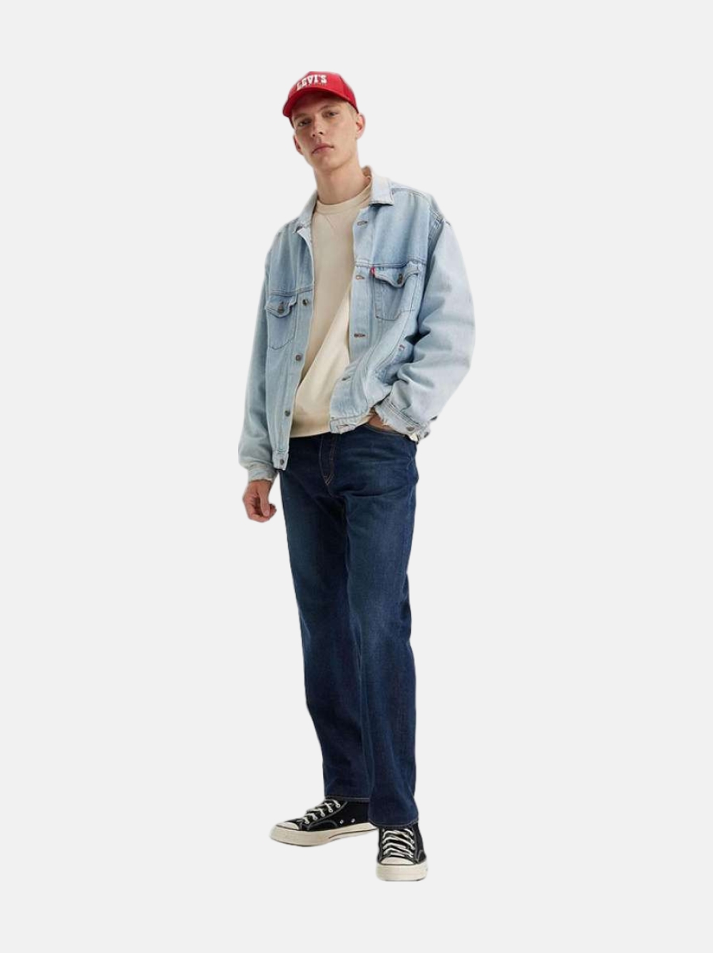 CALÇAS LEVIS 501 SLIM TAPER RUNAWAY TRAIN/BLUE