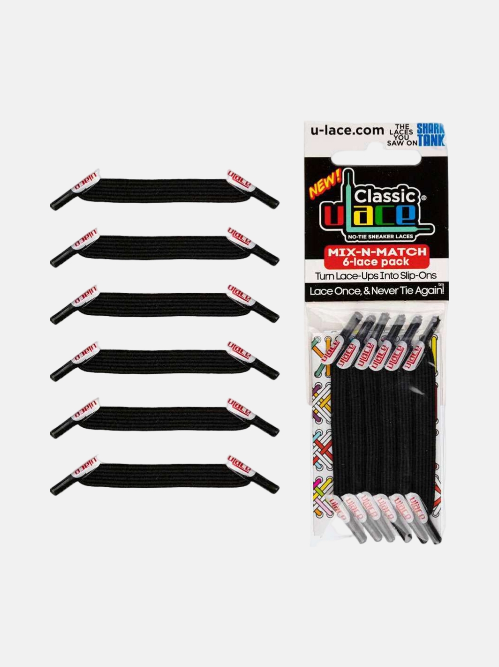 ATACADORES U-LACE CLASSIC BLACK