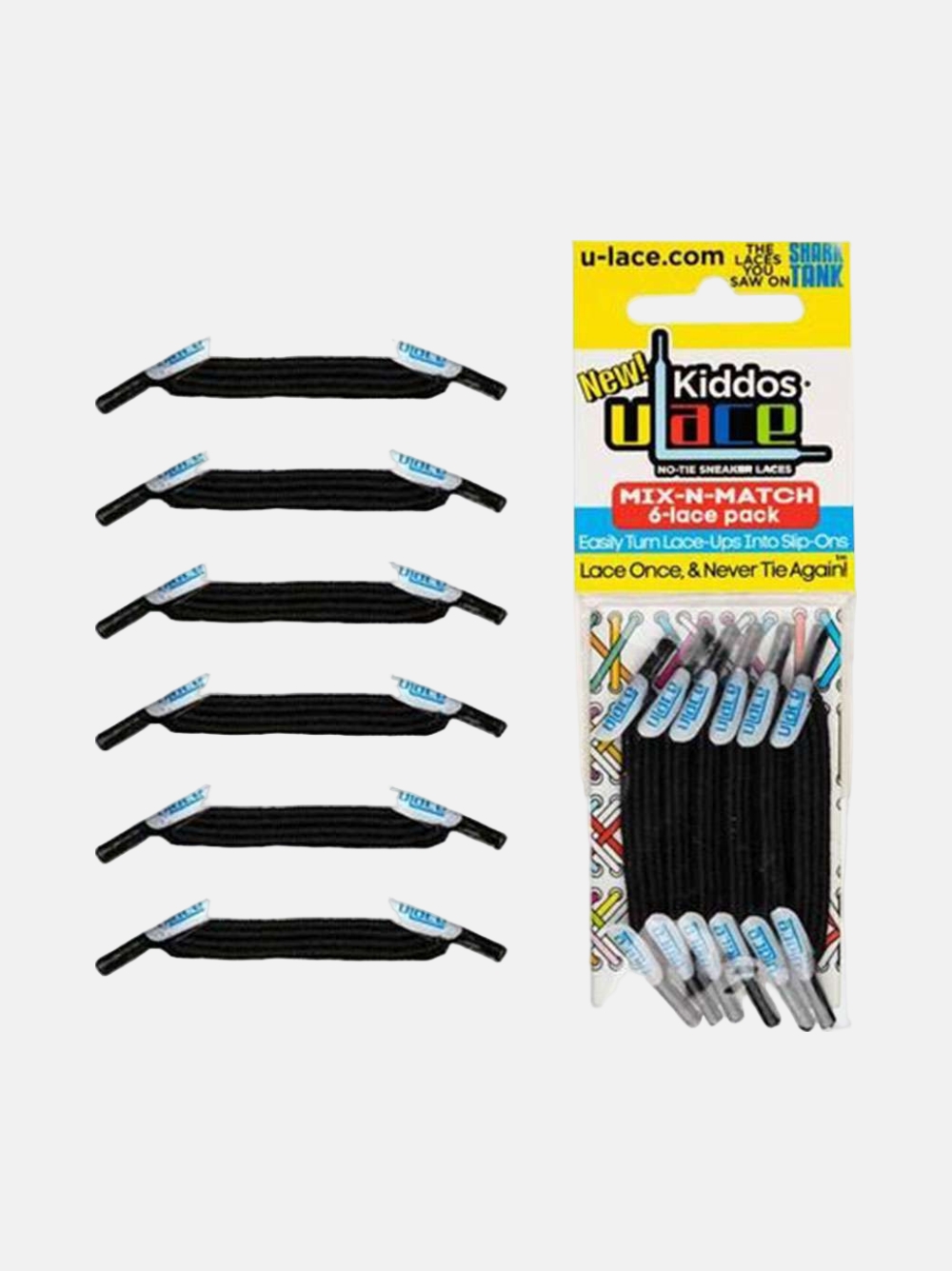 ATACADORES U-LACE CLASSIC KIDDOS BLACK