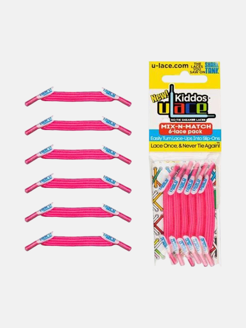 ATACADORES U-LACE CLASSIC KIDDOS SHOCKING PINK
