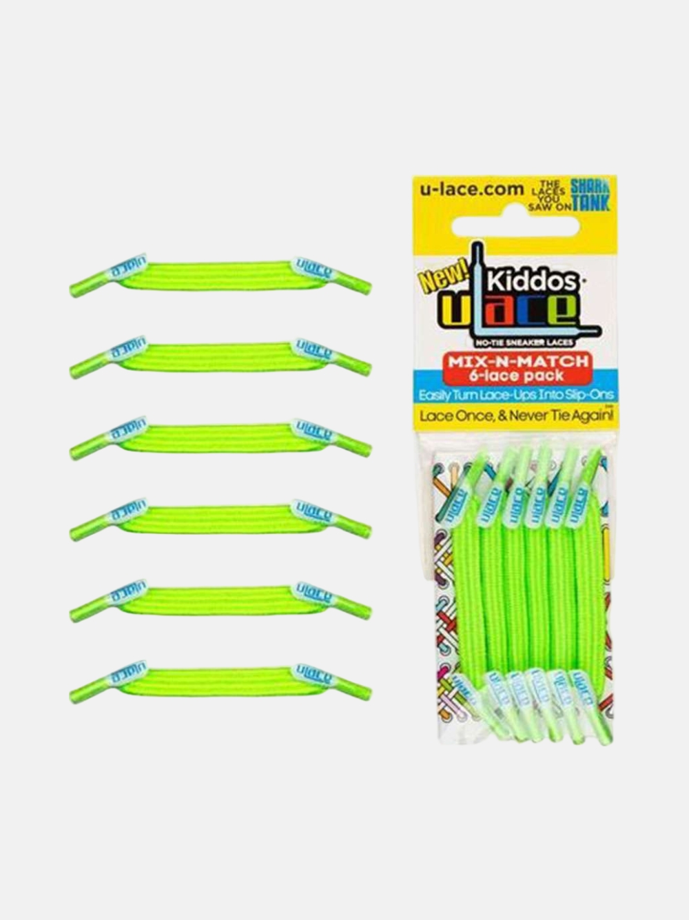 ATACADORES U-LACE CLASSIC KIDDOS BRIGHT GREEN