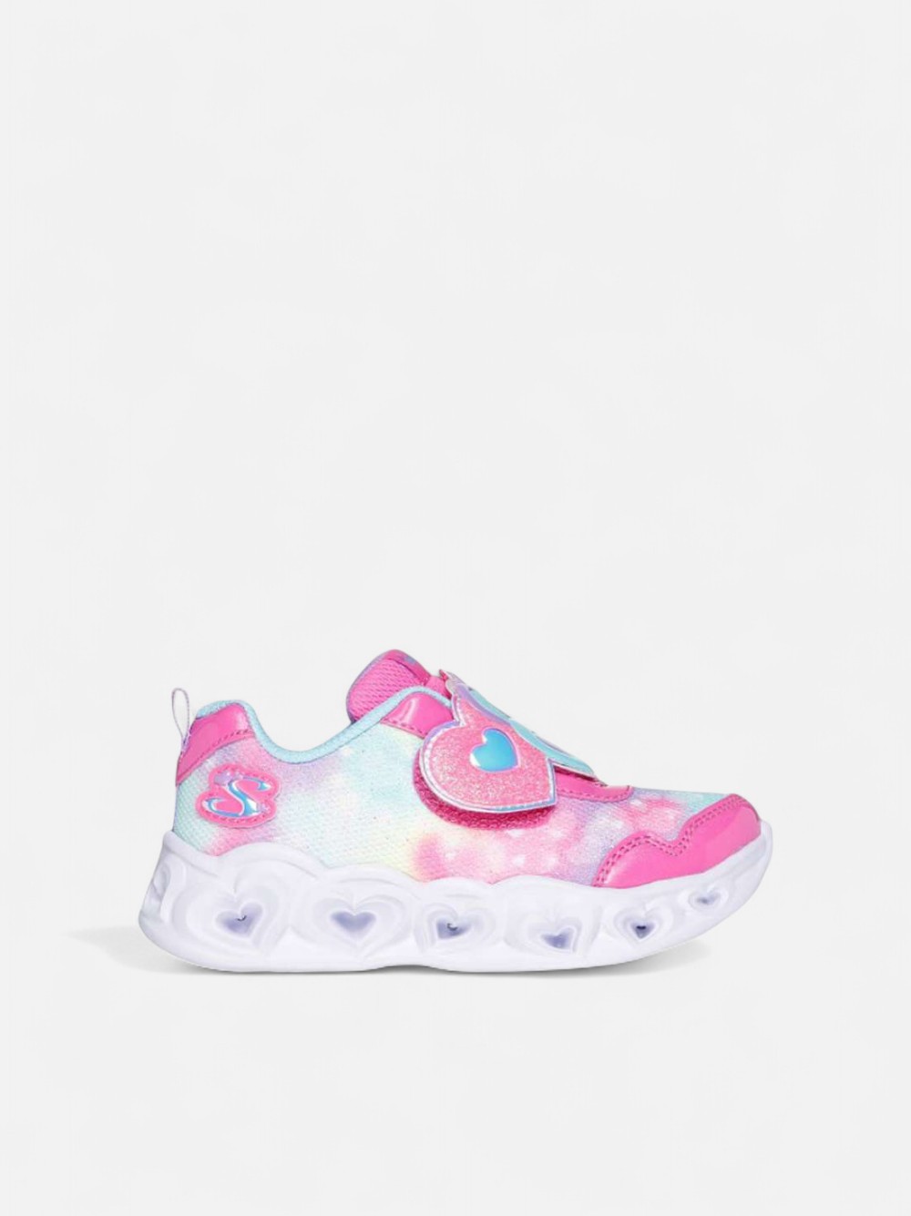 SKECHERS HEART LIGHTS PINK/TURQUOISE