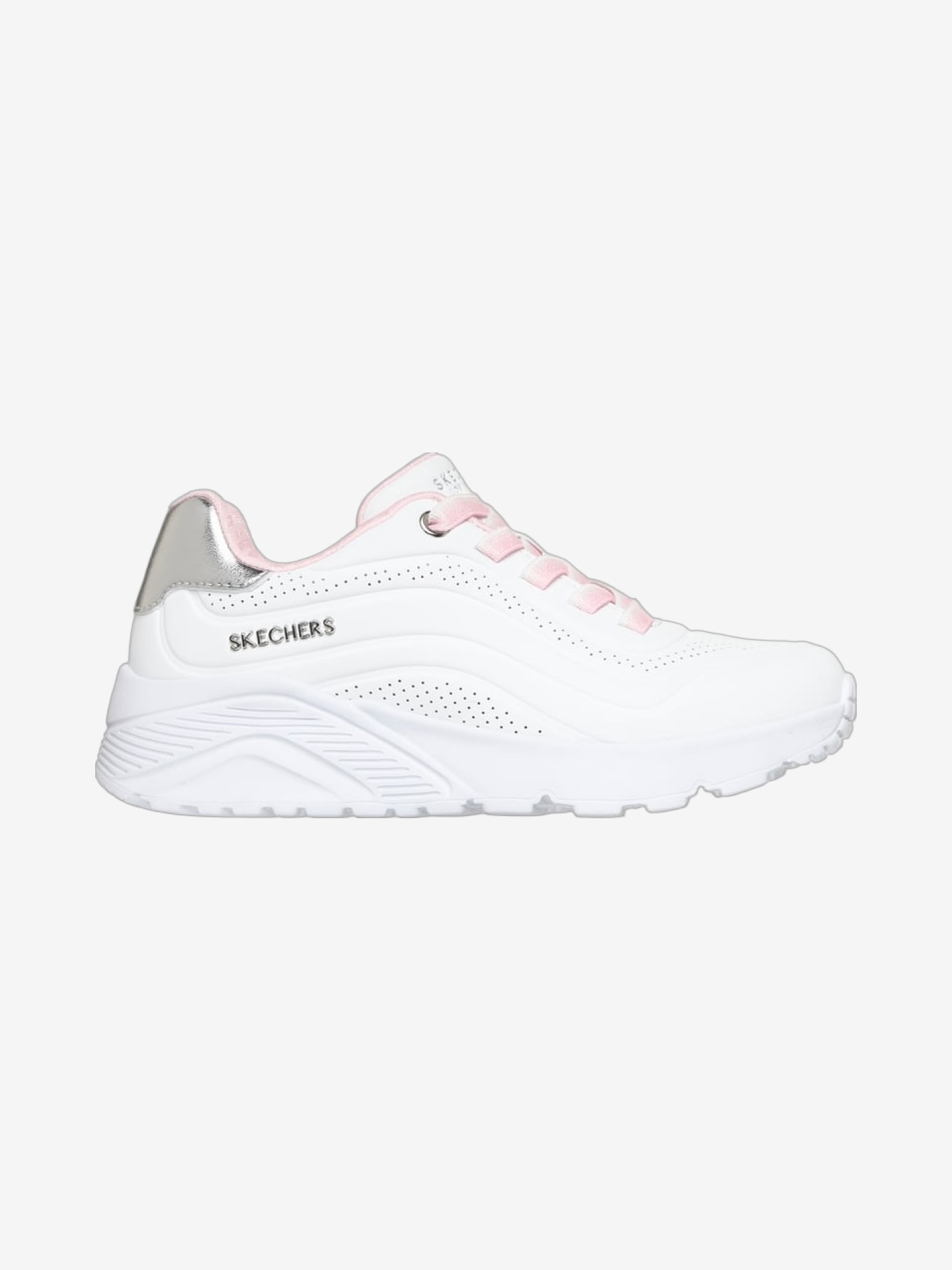 SKECHERS UNO LITE WHITE/PINK