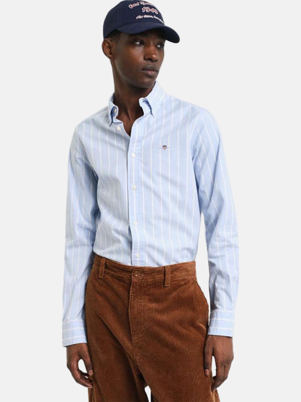 CAMISA GANT SLIM OXFORD STREYCH STRIPE 455