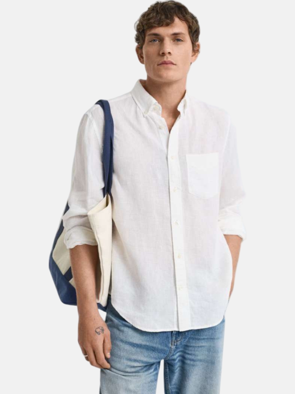 CAMISA GANT REG LINEN 110