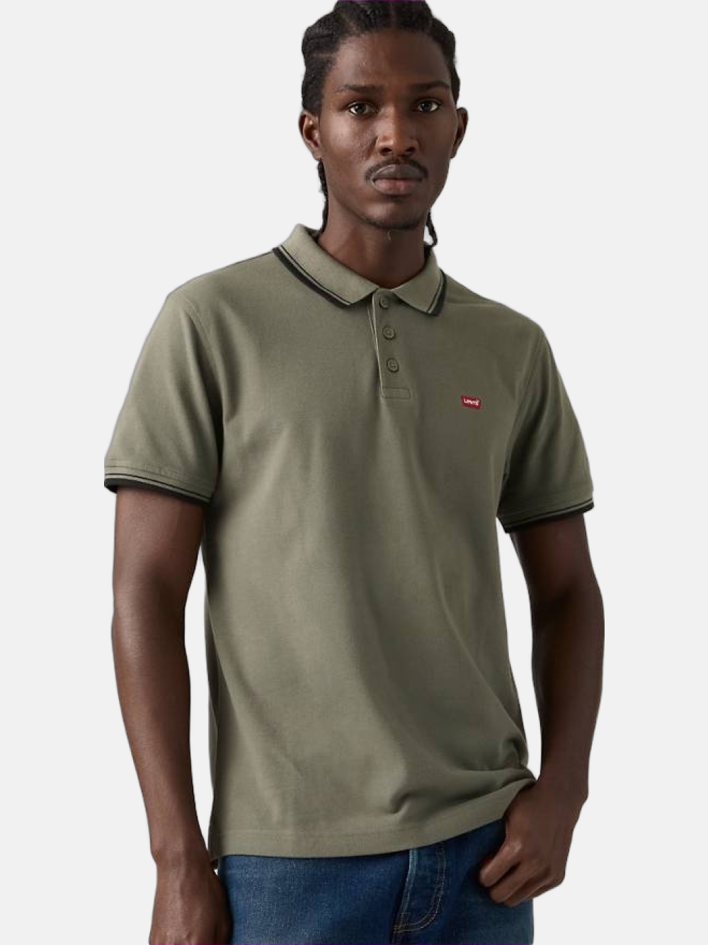 POLO LEVIS WOOD TIPPING STRIPE