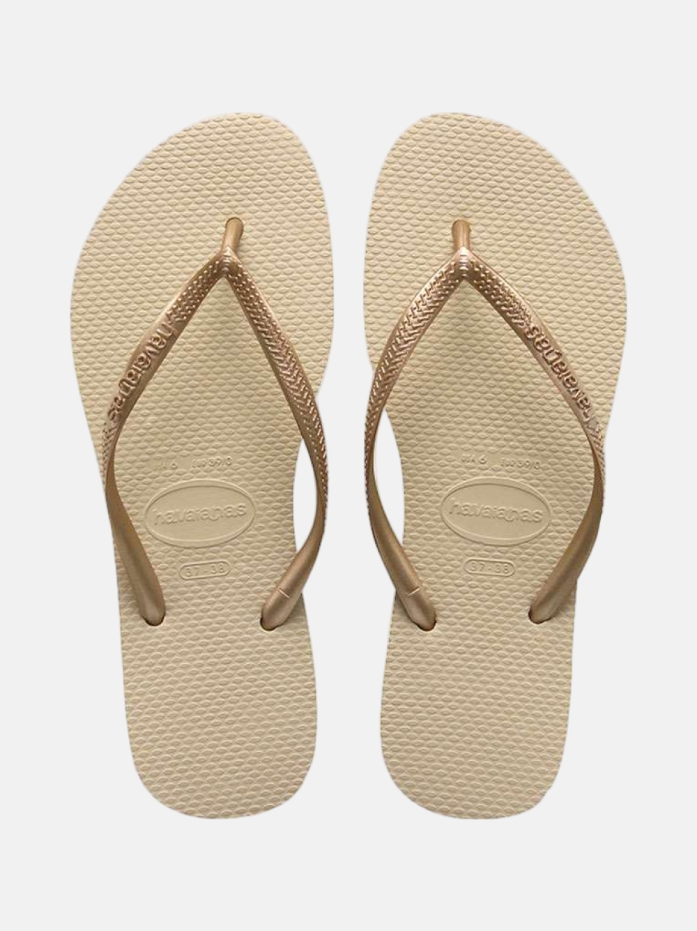 HAVAIANAS SLIM SAND GREY/LIGHT GOLDEN