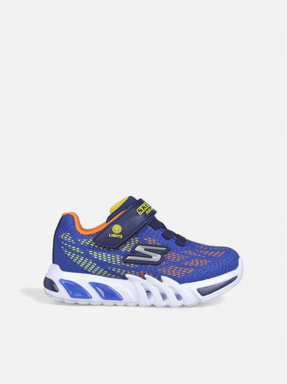 SKECHERS FLEX GLOW K ROYAL/ORANGE