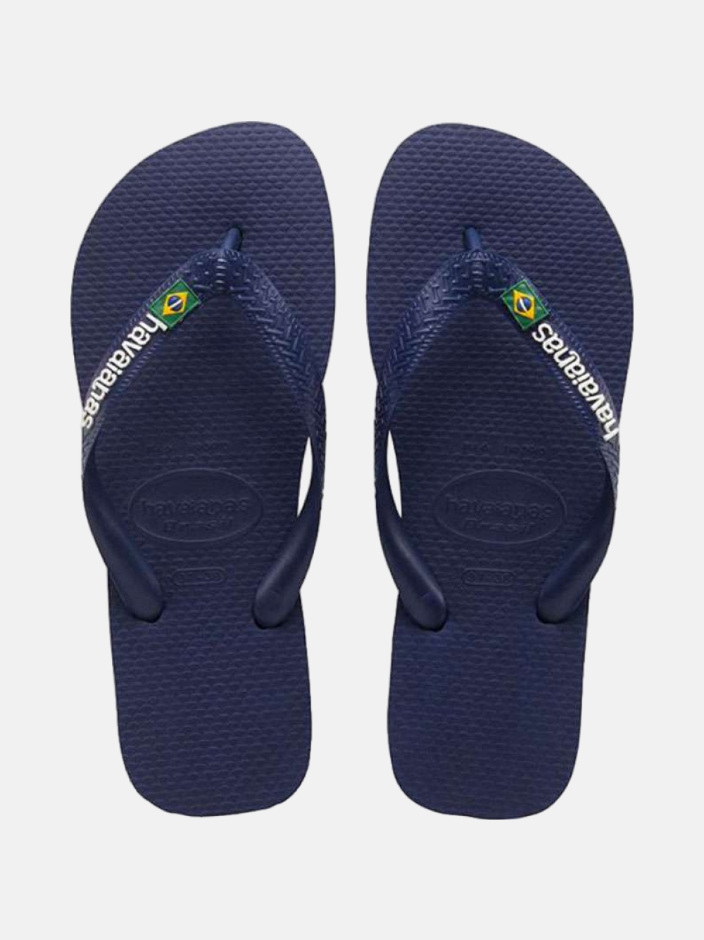 HAVAIANAS BRASIL LOGO NAVY BLUE