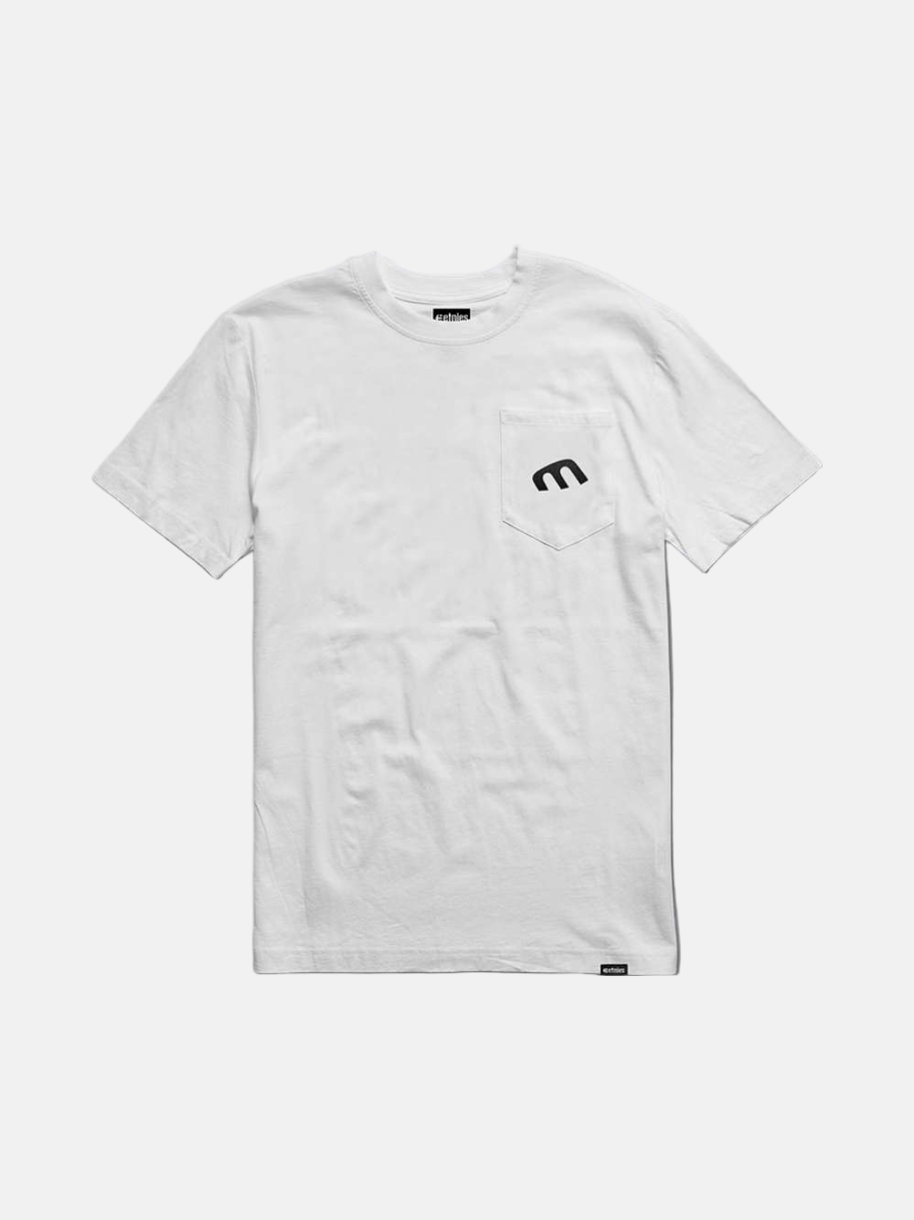 TSHIRT ETNIES STYLE E POCKET WHITE