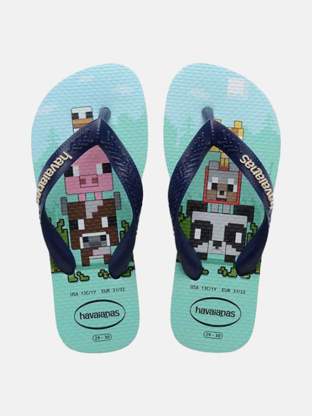HAVAIANAS KIDS MINECRAFT LAVENDER BLUE