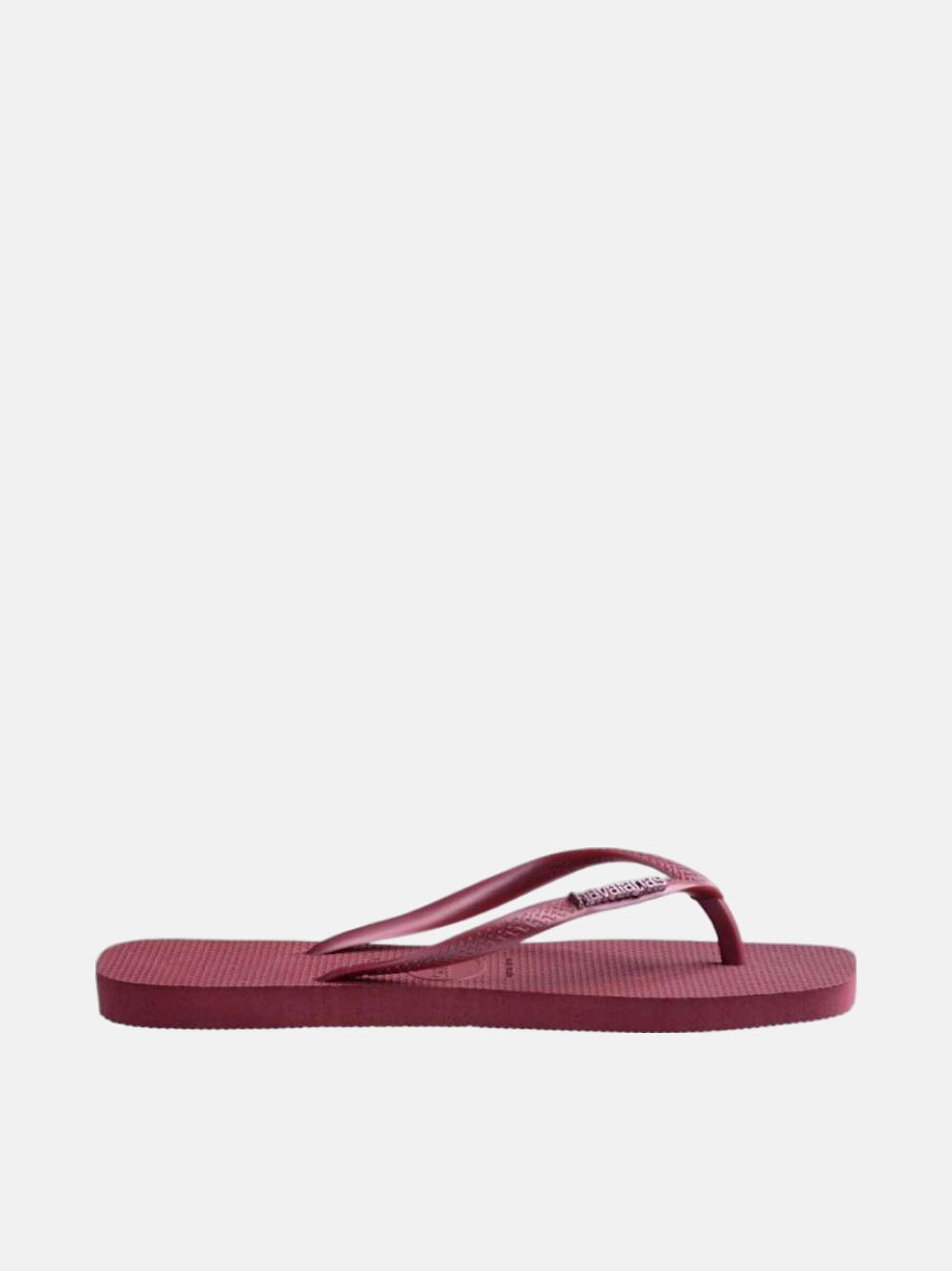 HAVAIANAS SLIM SQUARE LOGO METALLIC AMARANTH