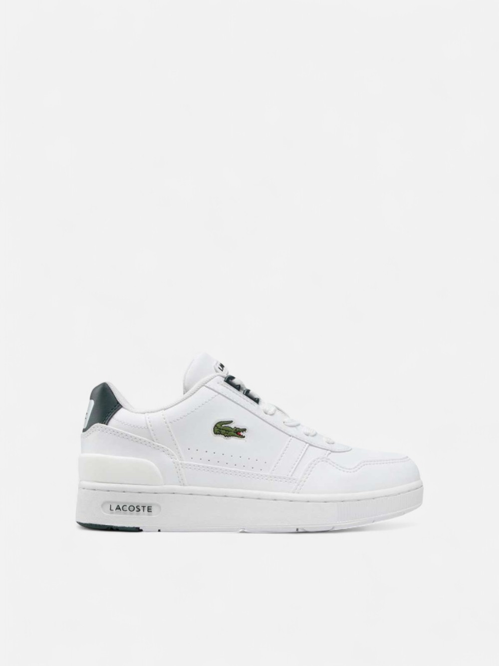LACOSTE T-CLIP WHT/DK GRN