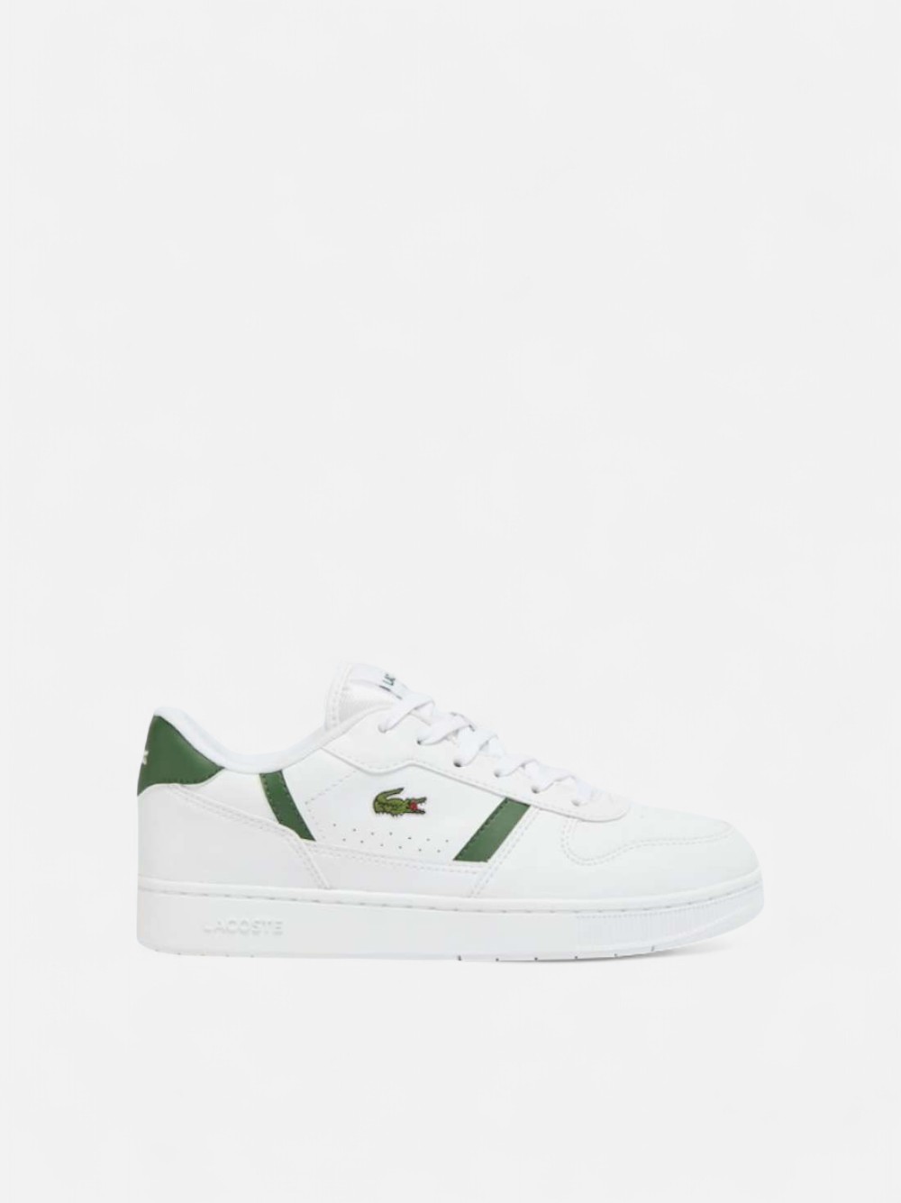 LACOSTE J T-CLIP WHT/ DK GRN