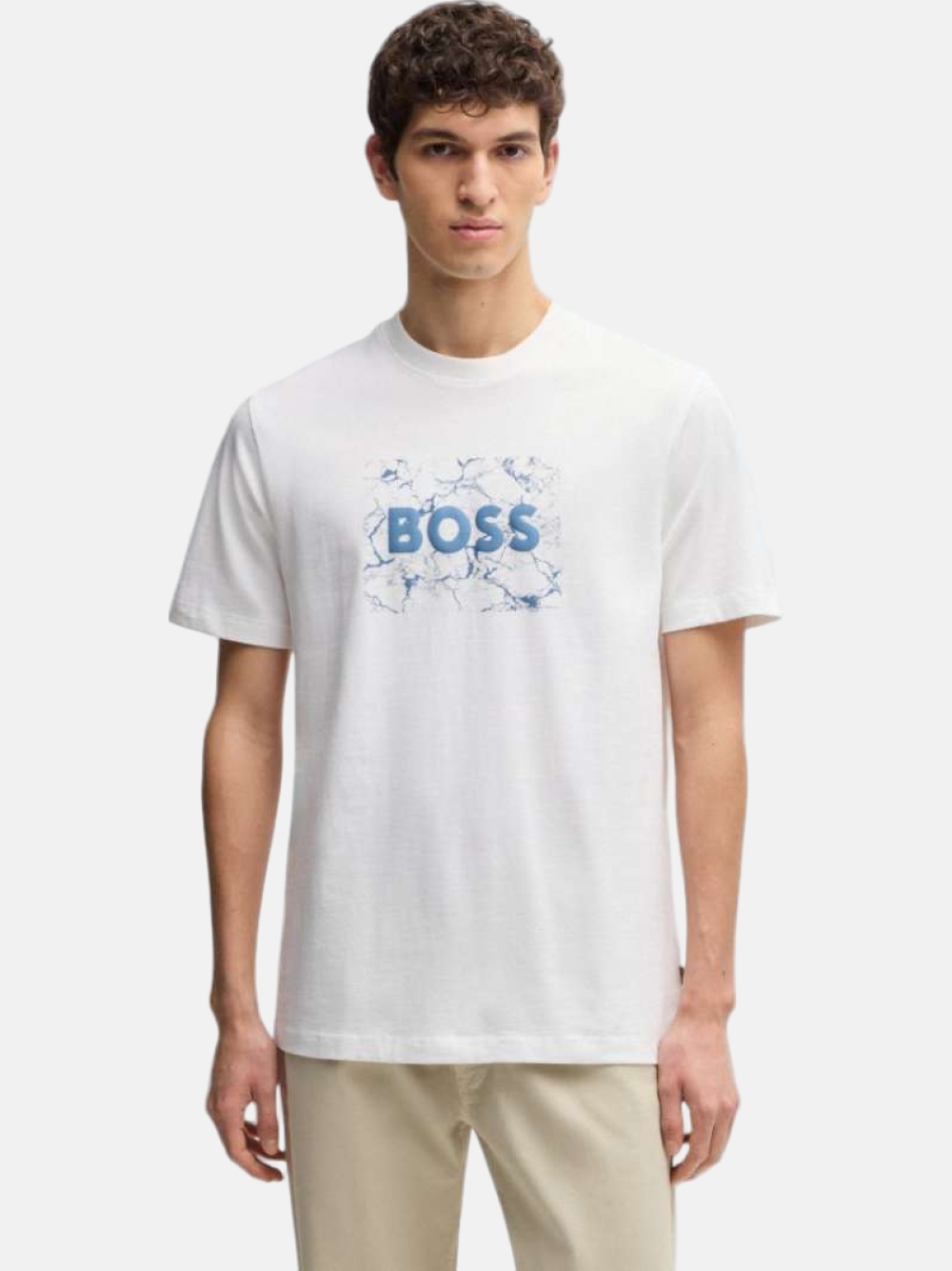 TSHIRT BOSS LOGOSPACE WHITE
