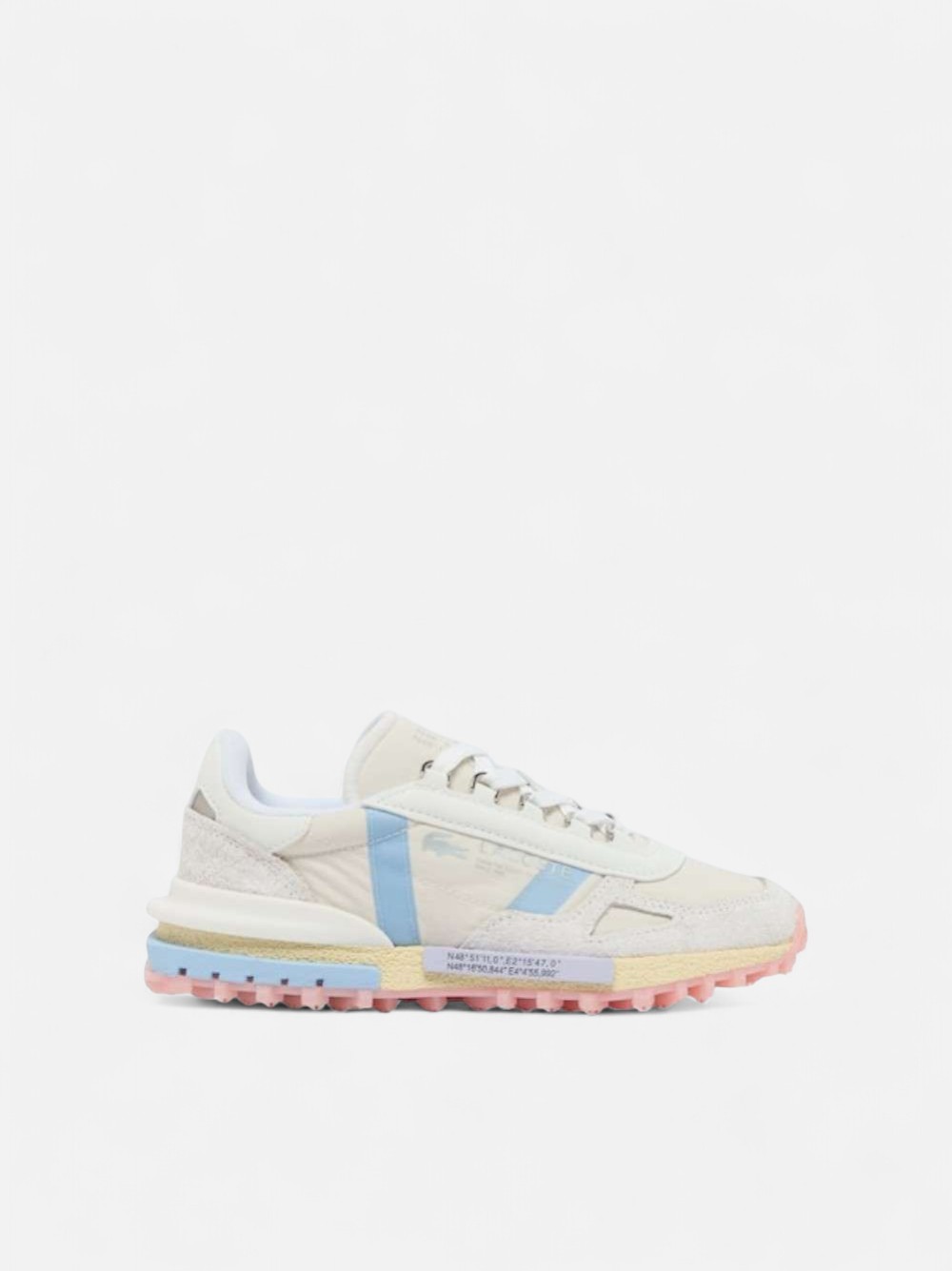 LACOSTE ELITE ACTIVE OFF WHT/LT BLUE