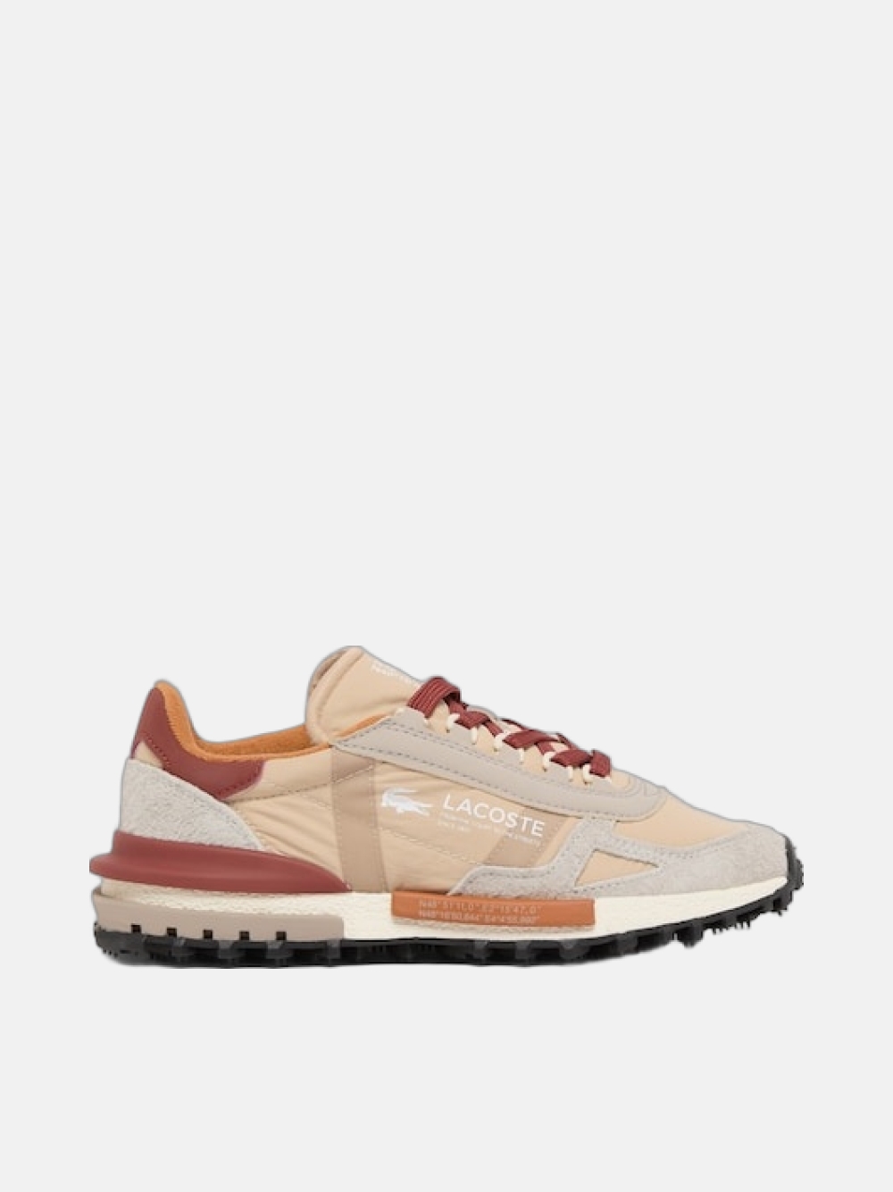 LACOSTE ELITE ACTIVE GRY/LT TAN