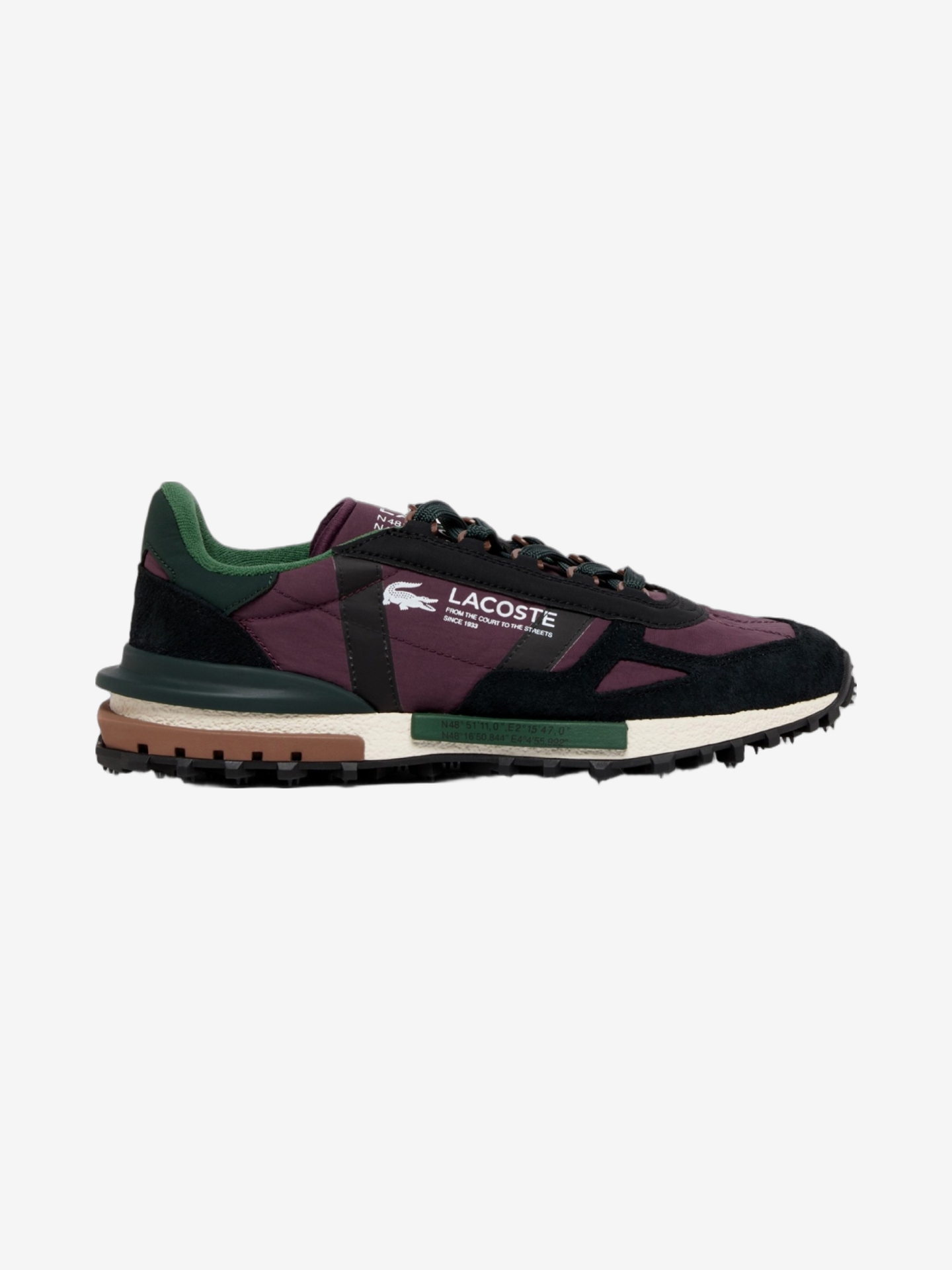 LACOSTE ELITE ACTIVE BURG/BLK
