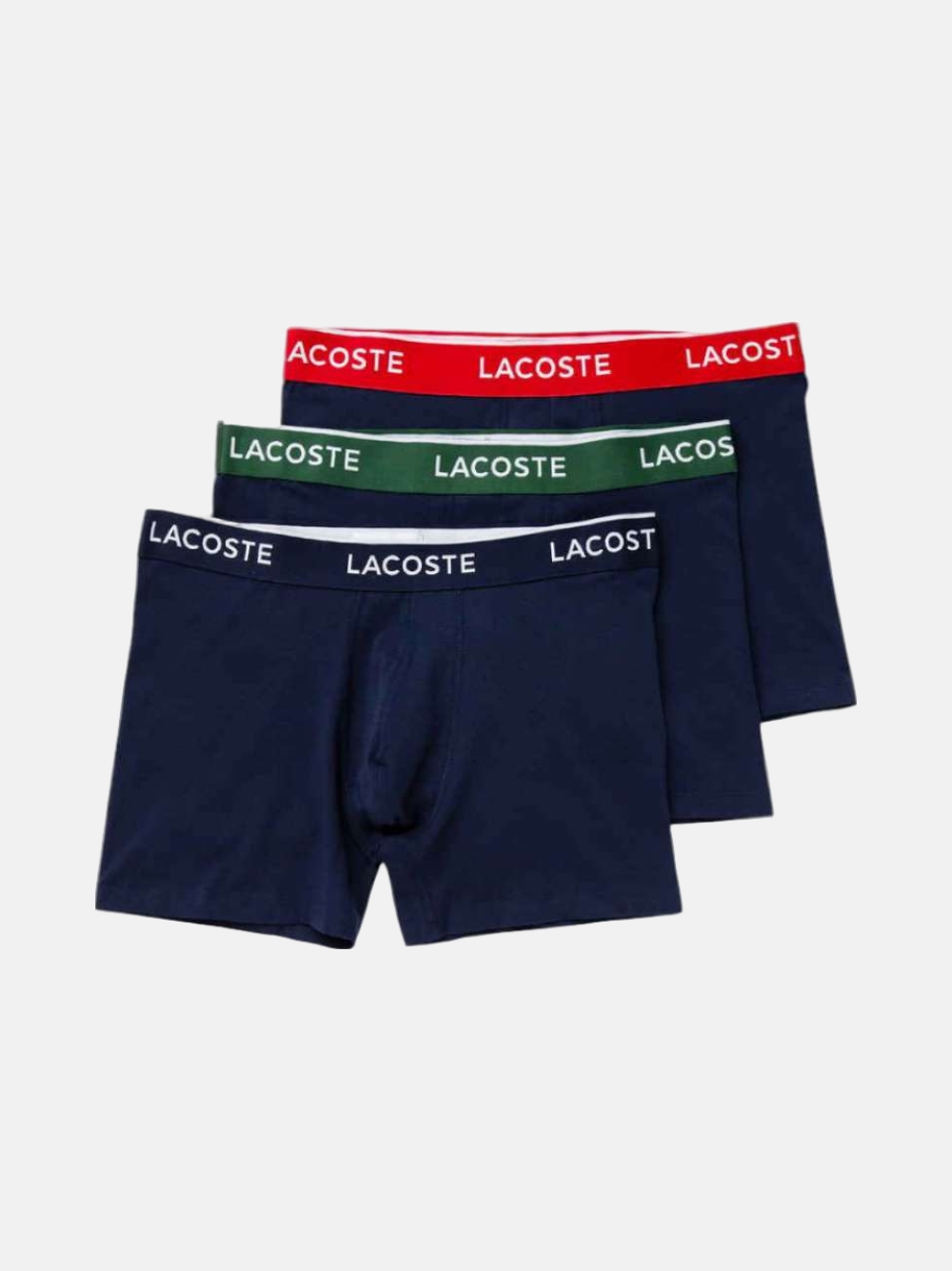 PACK 3 BOXERS LACOSTE NAVY BLUE/GREEN