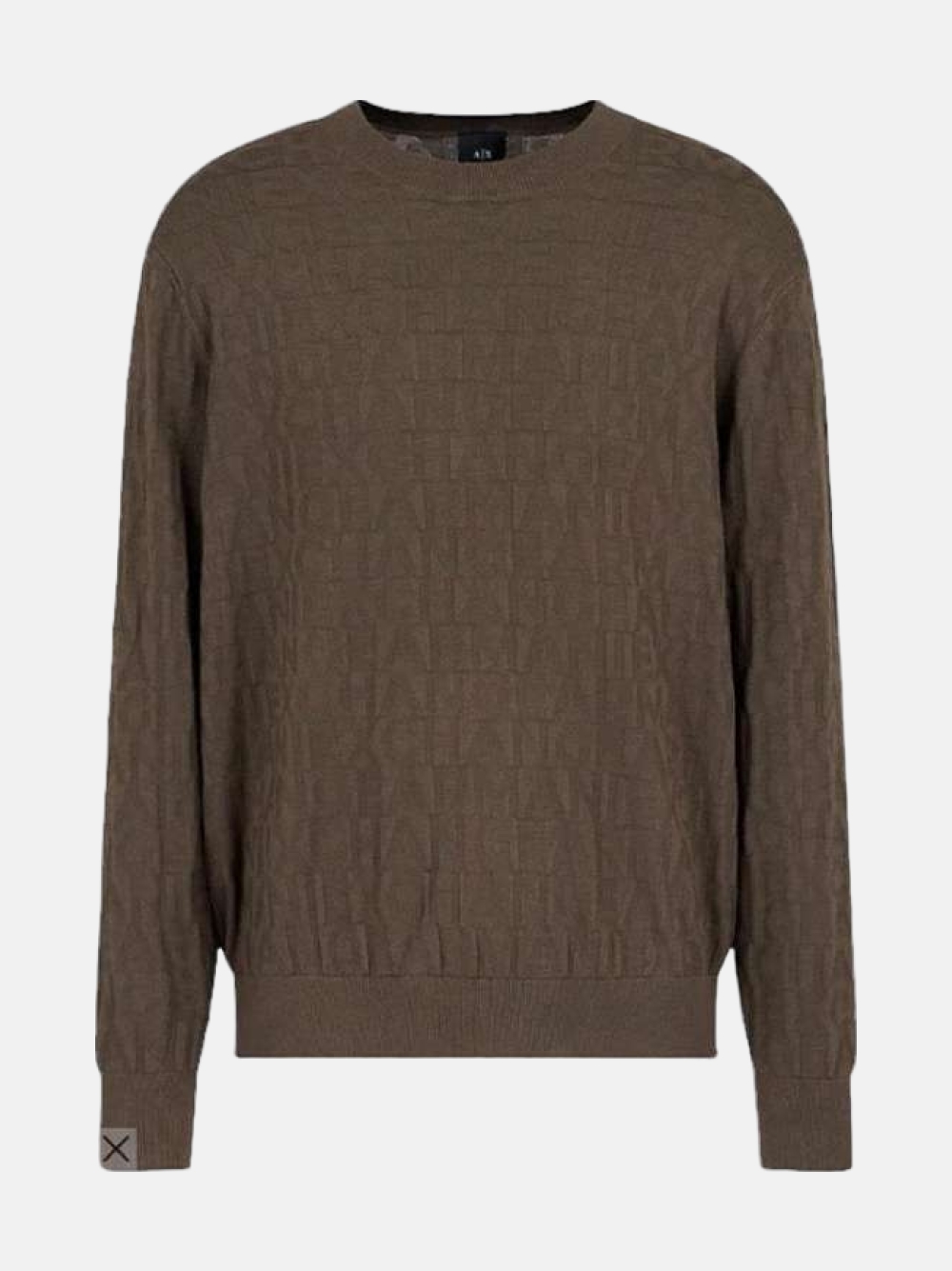 PULLOVER ARMANI AX BLACK/OLIVE