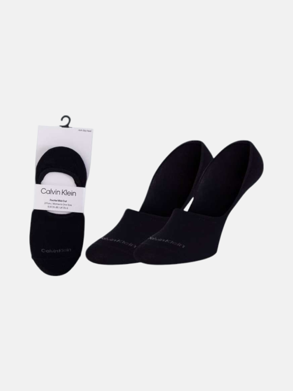 MEIAS CALVIN KLEIN FOOTIE MD WOMEN 2P