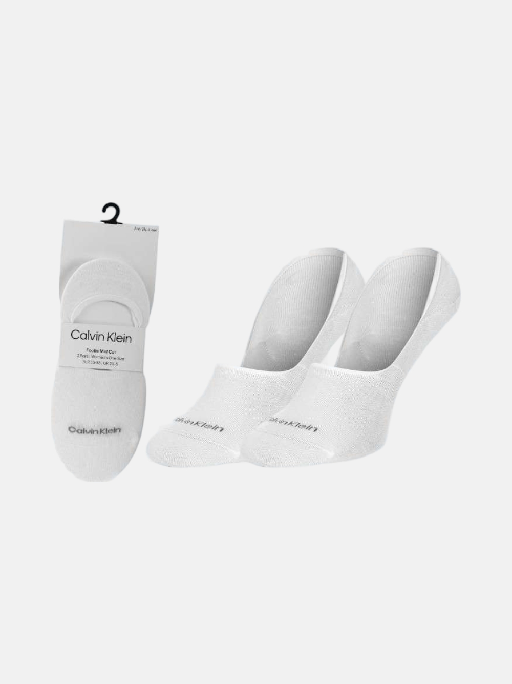 MEIAS CALVIN KLEIN FOOTIE WHITE