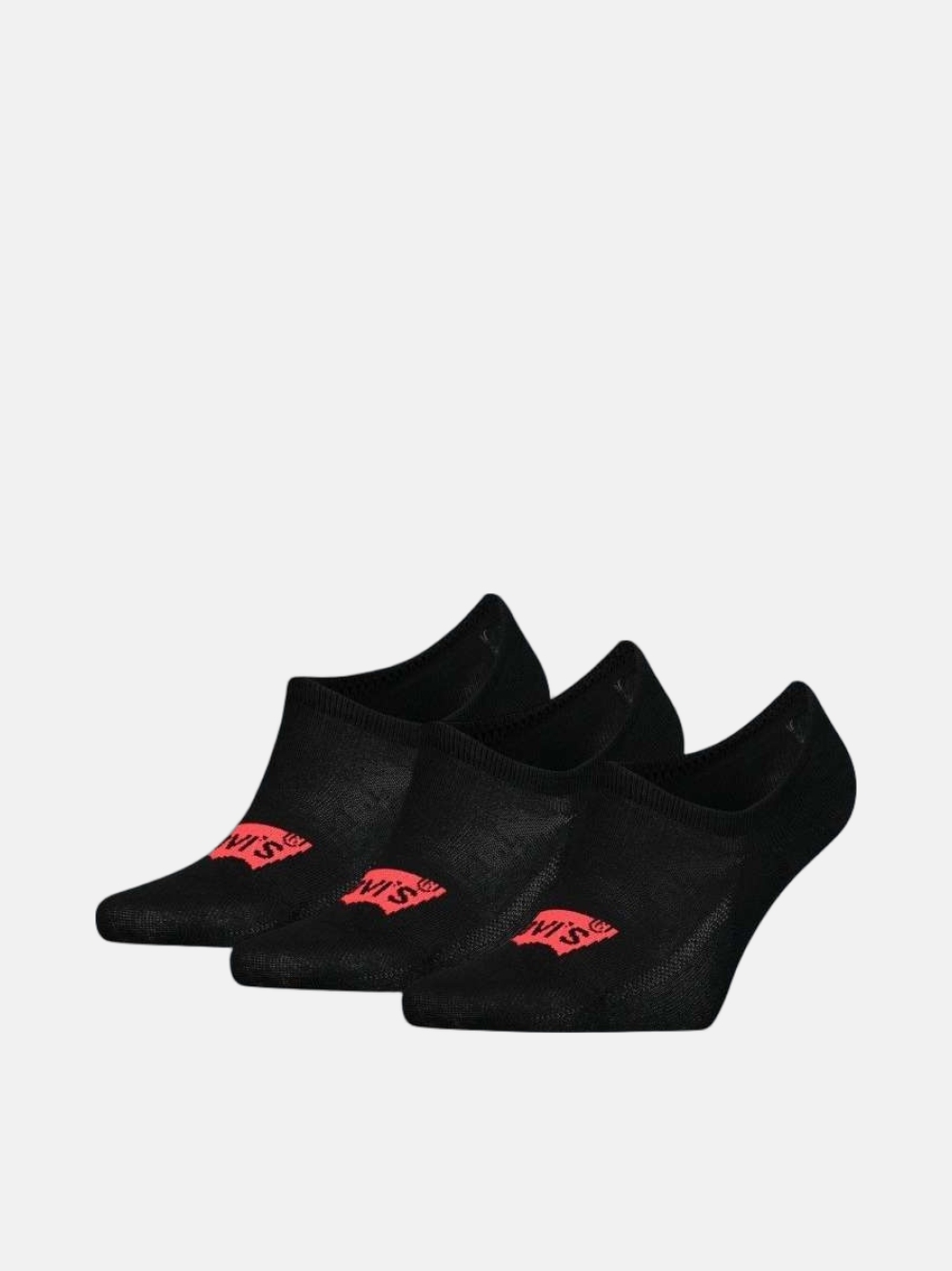 PACK 3 MEIAS LEVIS HIGH CUT BW LOGO BLACK