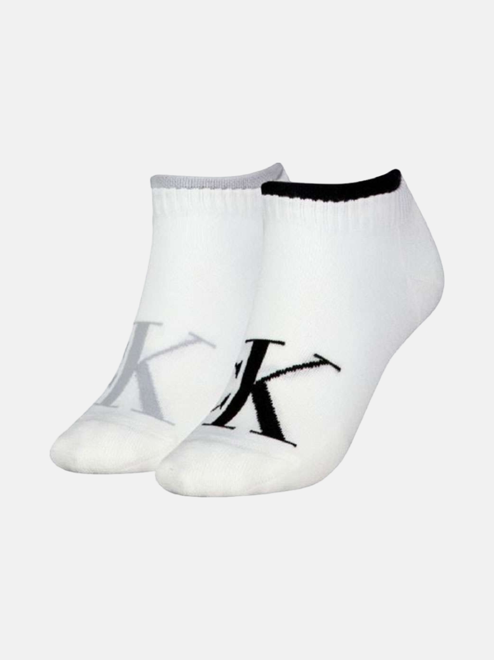 MEIAS CALVIN KLEIN SNEAKER WHITE/BLACK