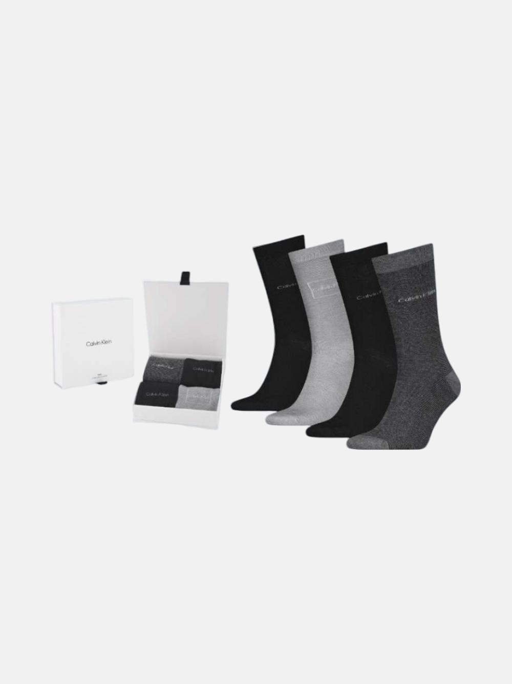 MEIAS CALVIN KLEIN GIFTBOX BLACK/GREY