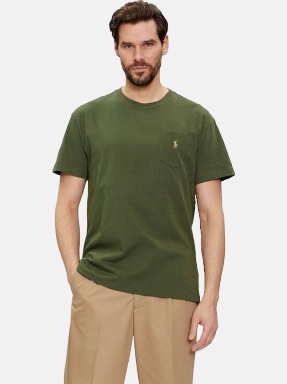 TSHIRT RALPH LAUREN JERSEY DARK SAGE