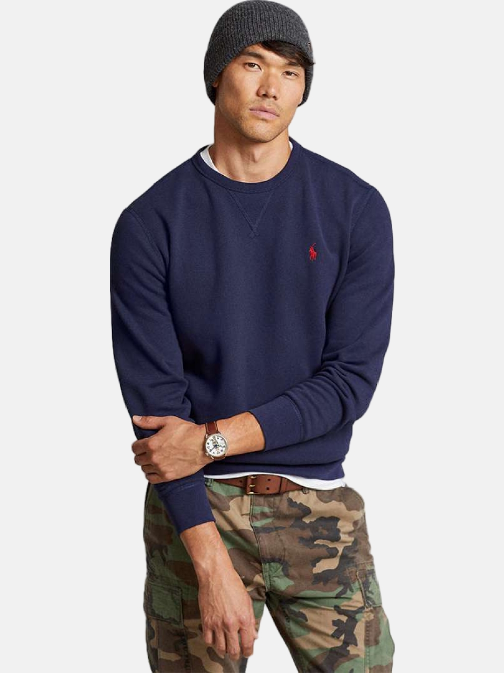 SWEATSHIRT RALPH LAUREN FLEECE 710766772 NAVY