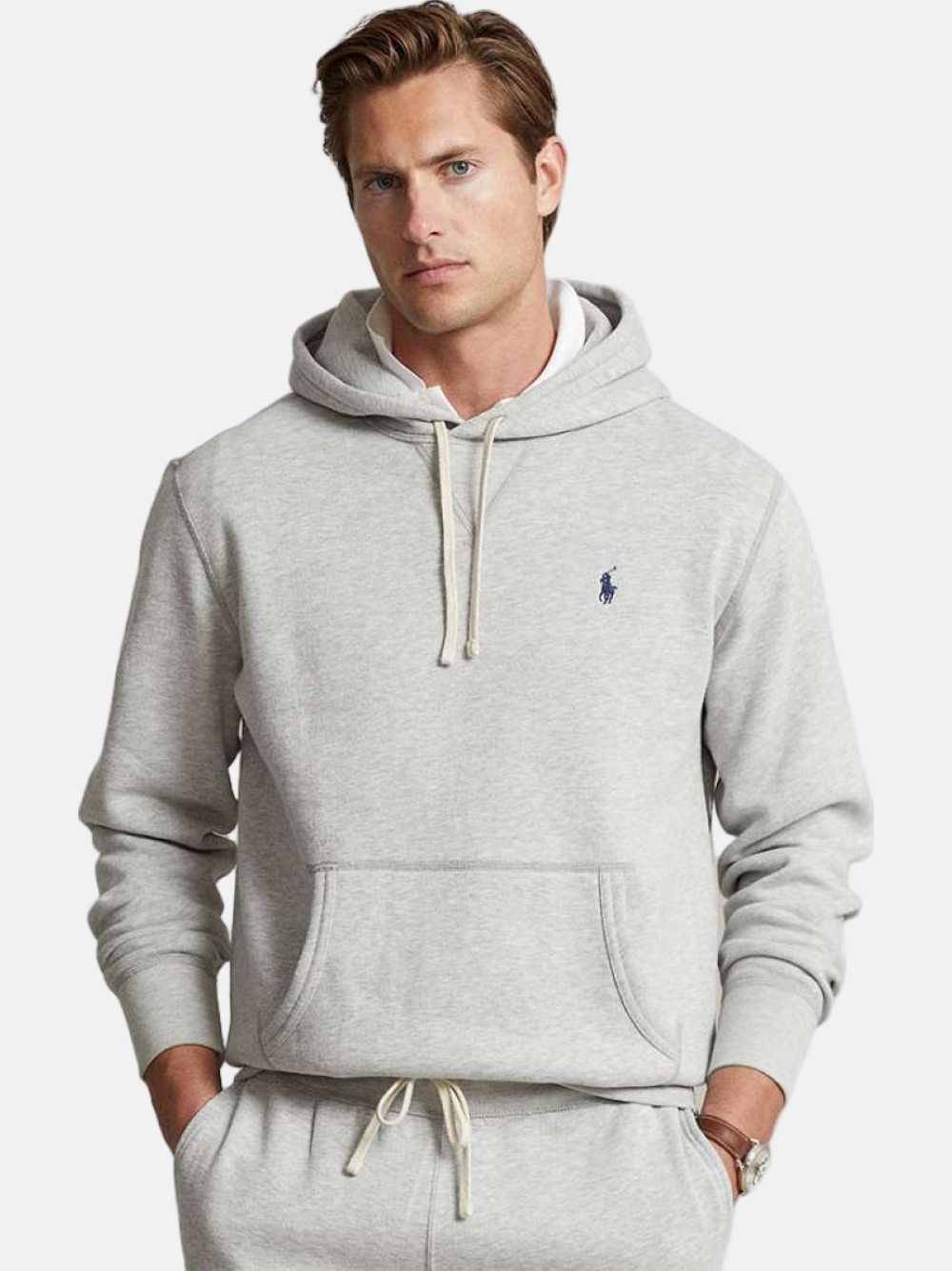 HOODIE RALPH LAUREN 710766778 GREY HTR