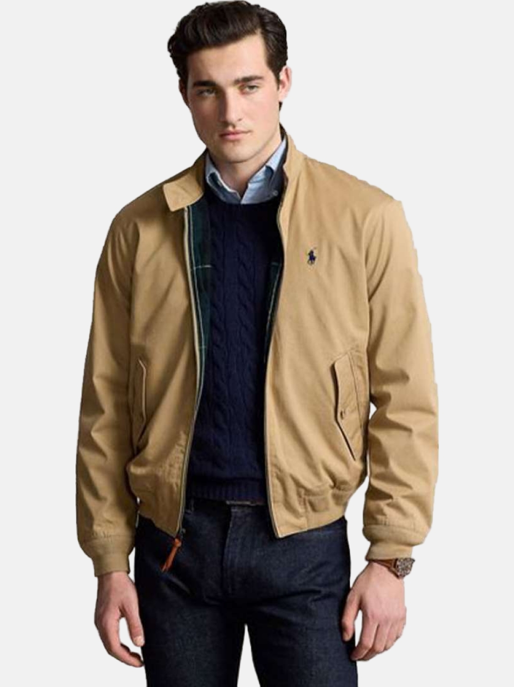 CASACO RALPH LAUREN TWILL CAFE/TAN