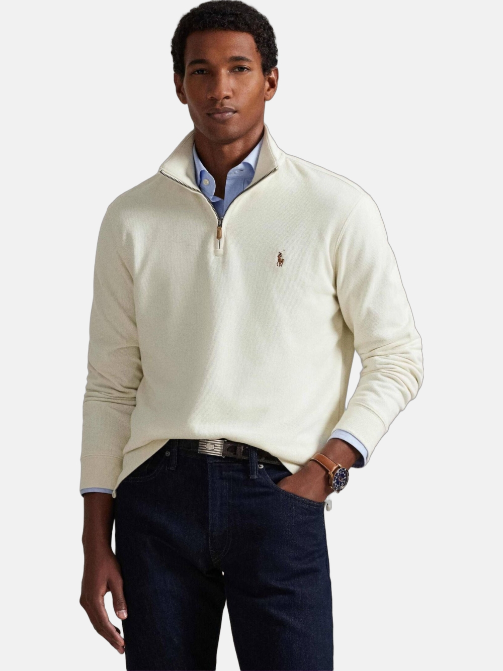SWEATSHIRT RALPH LAUREN PARCHMENT CREAM