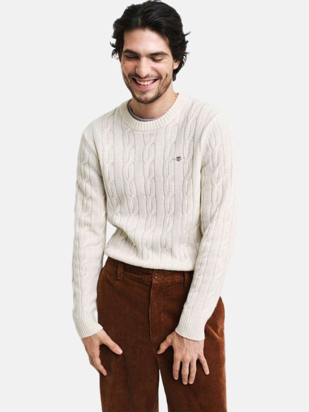 CAMISOLA GANT LAMBSWOOL CABLE
