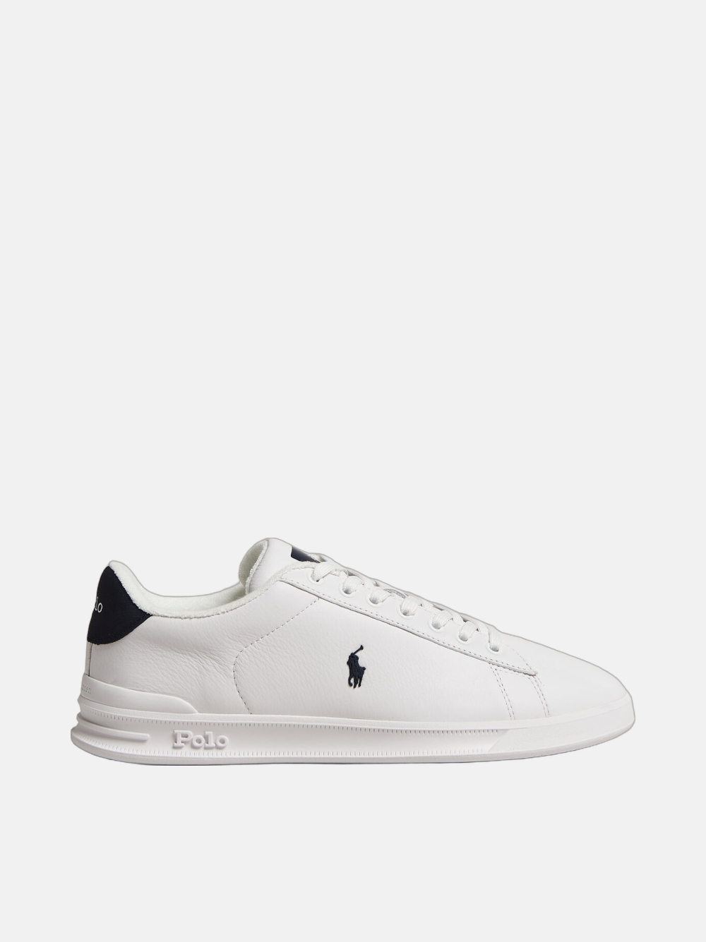 RALPH LAUREN SNEAKERS LOW TOP LACE WHITE/BLACK