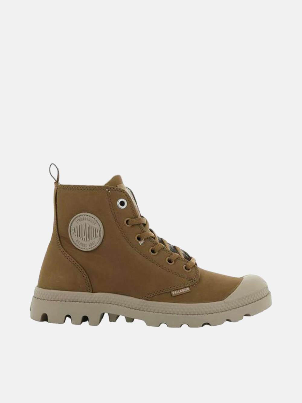 BOTAS PALLADIUM PAMPA HI ZIP DEAR BROWN