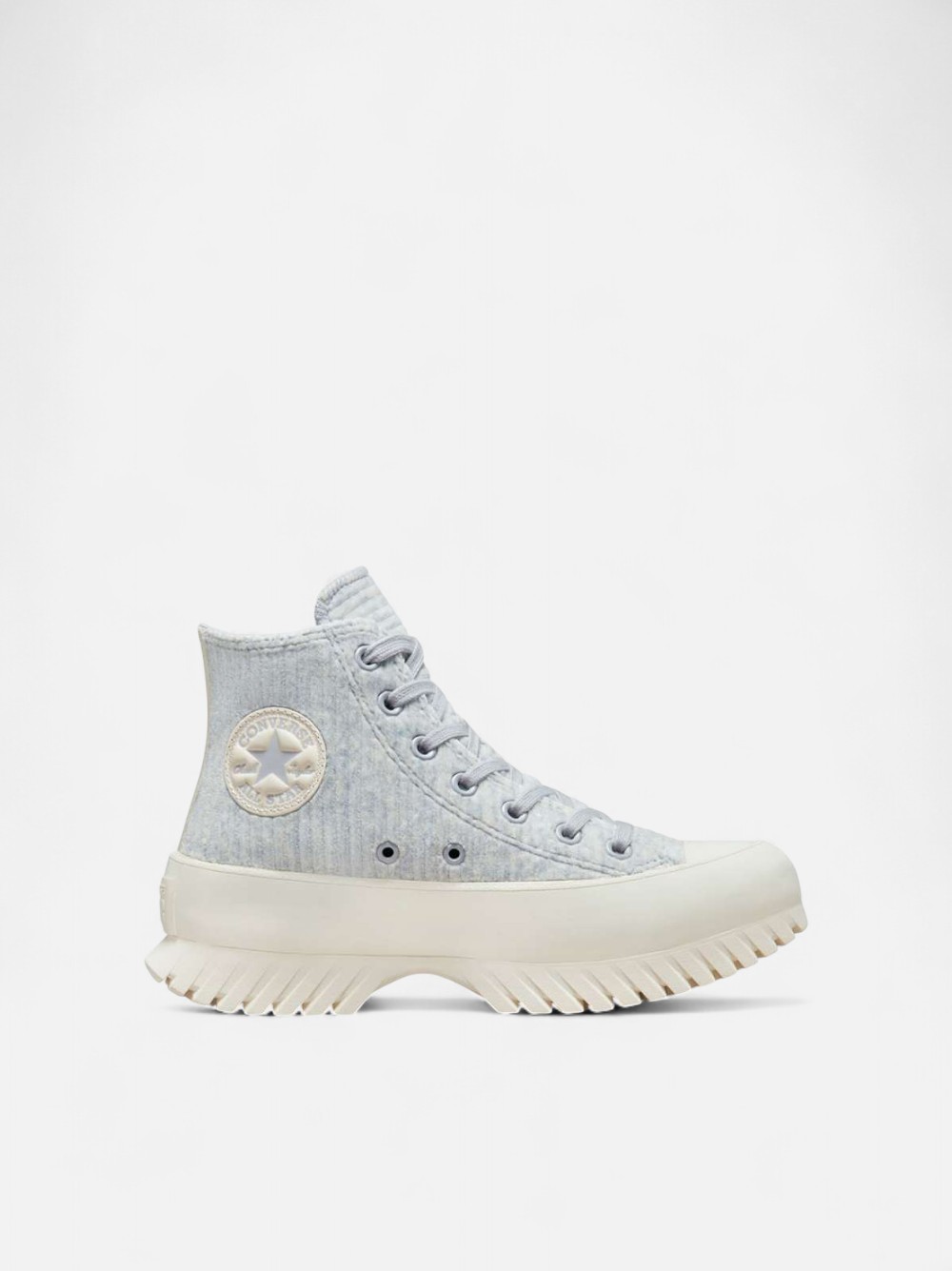 CONVERSE CHUCK TAYLOR ALL STAR LUGGED 2.0 VELOUR GRAVEL/EGRET/EGRET