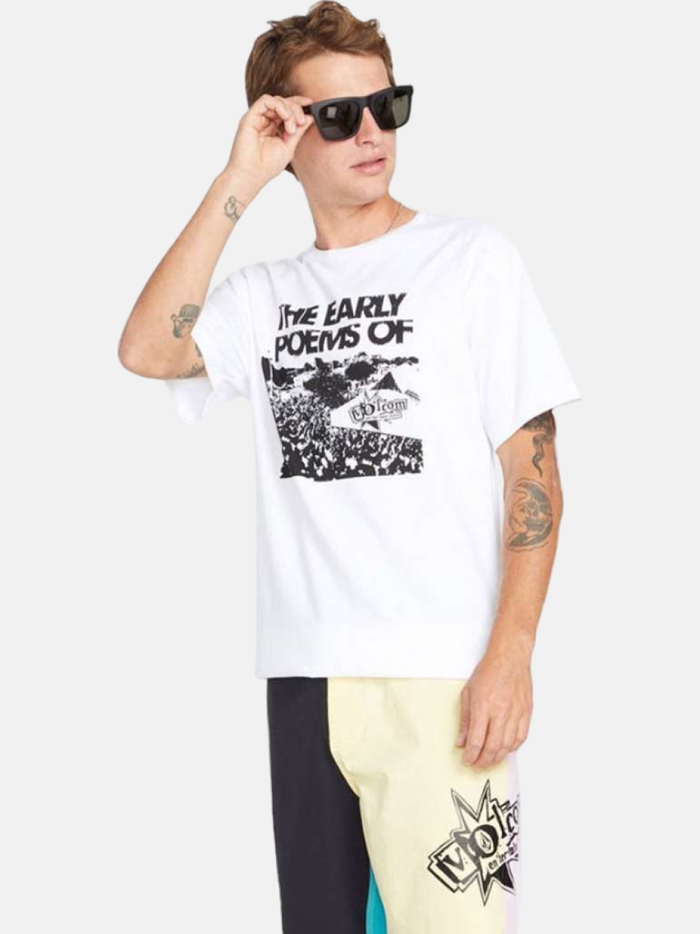 TSHIRT VOLCOM V ENTERTAINMENT WHITE