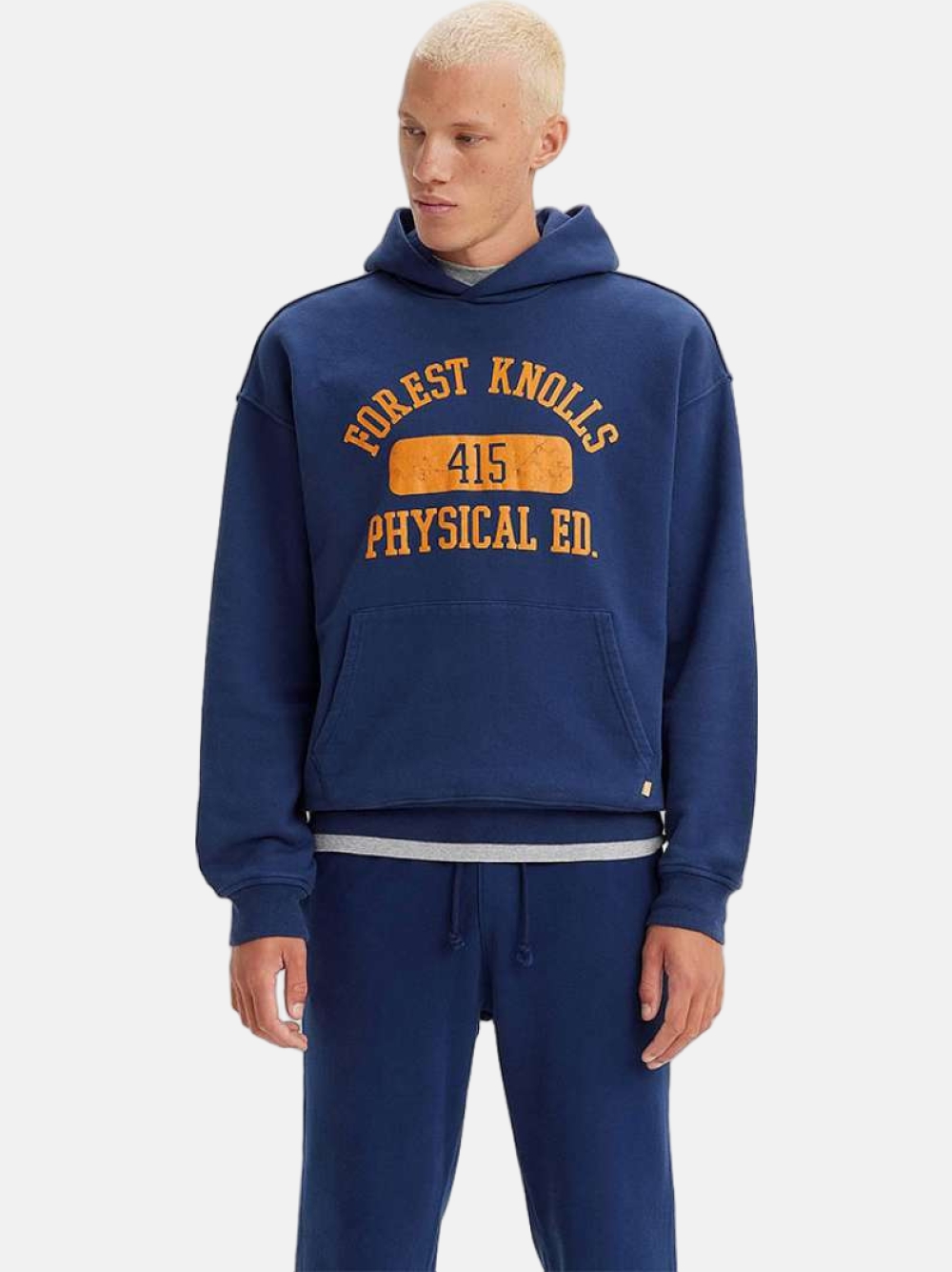 HOODIE LEVIS GOLD TAB FOREST/ORANGE