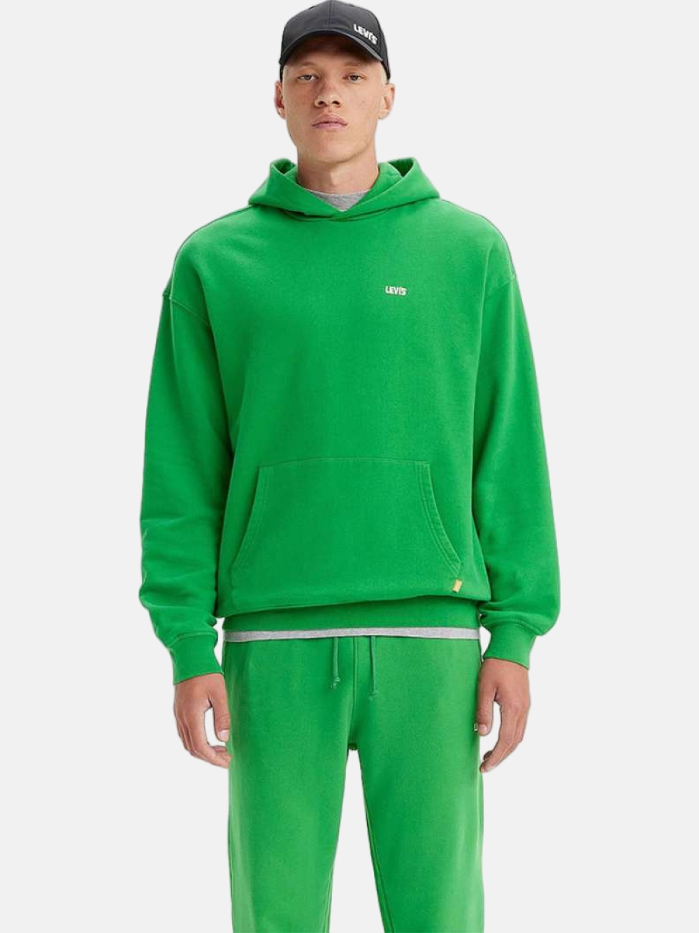 HOODIE LEVIS GOLD TAB MEDIUM GREEN