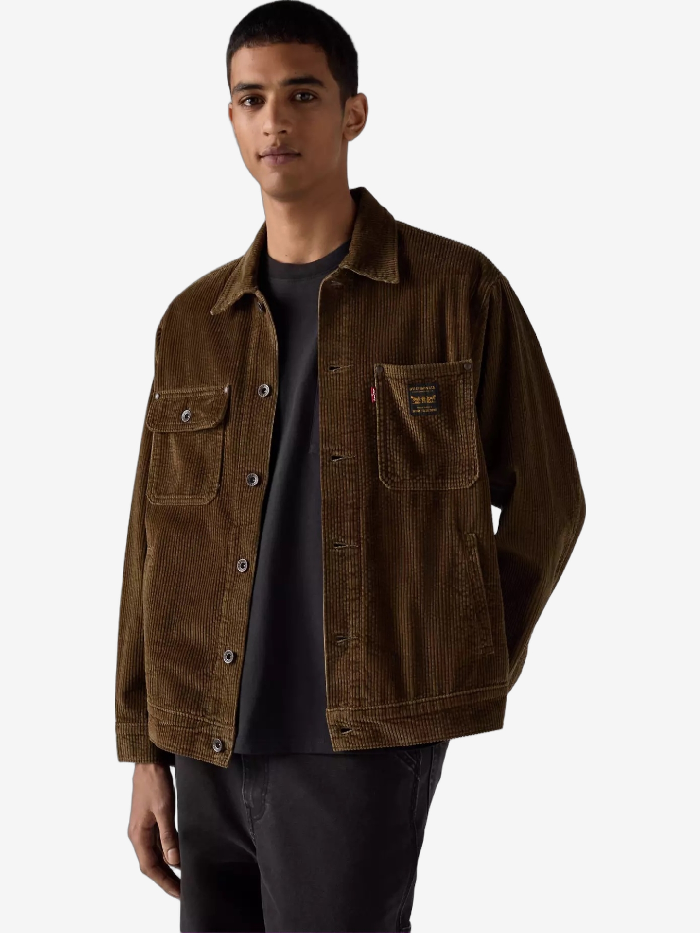 CASACO LEVIS SUNRISR TRUCKER DESERT PALM CORDUROY
