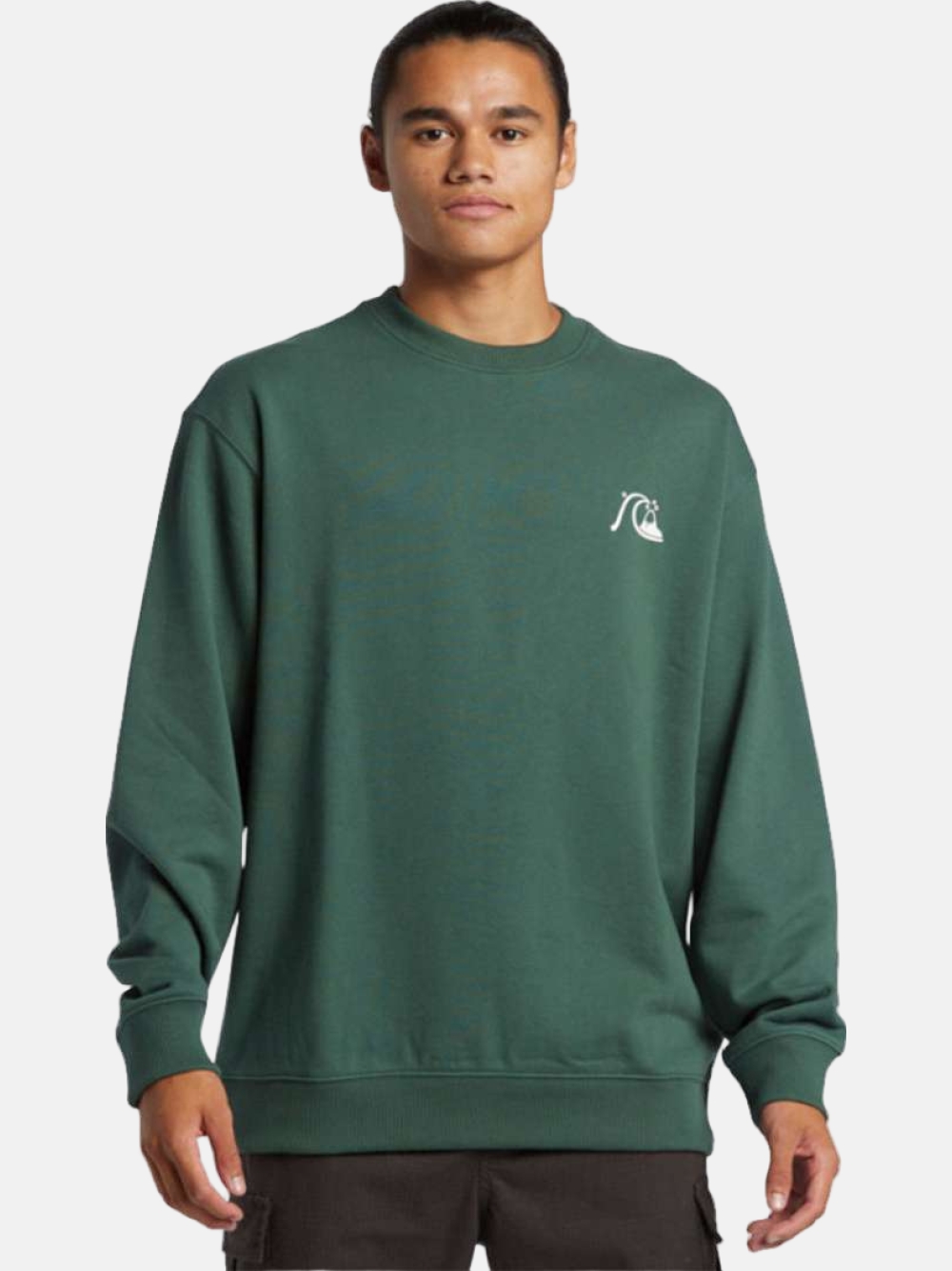 SWEATSHIRT QUIKSILVER DNA BUBBLE LOGO FOREST