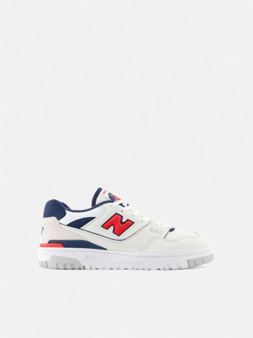 NEW BALANCE 550 WHITE/TRUE RED