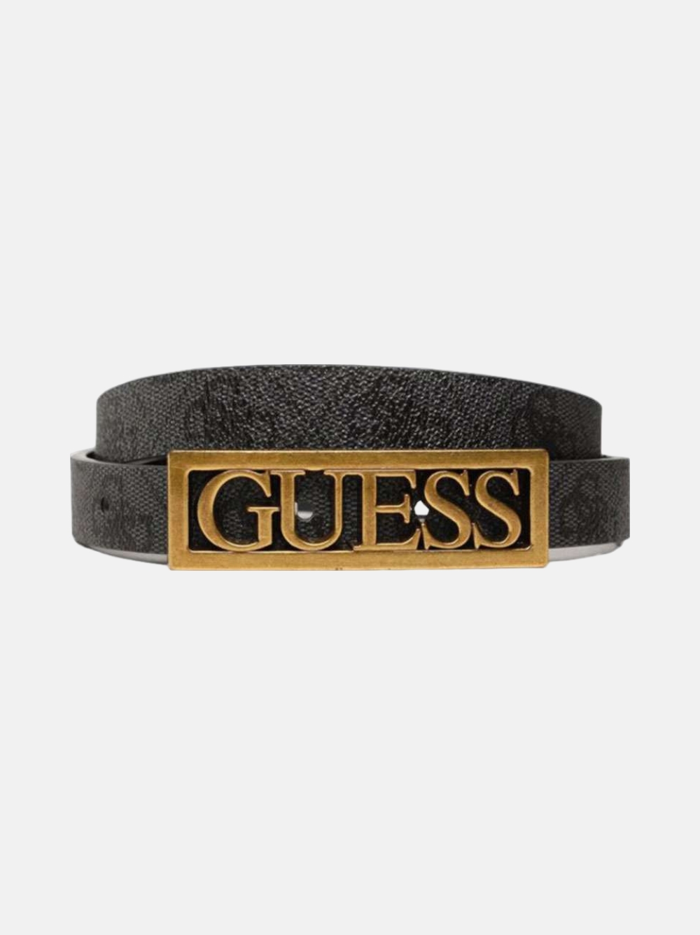 CINTO GUESS ALEXIE ADJUST COAL LOGO