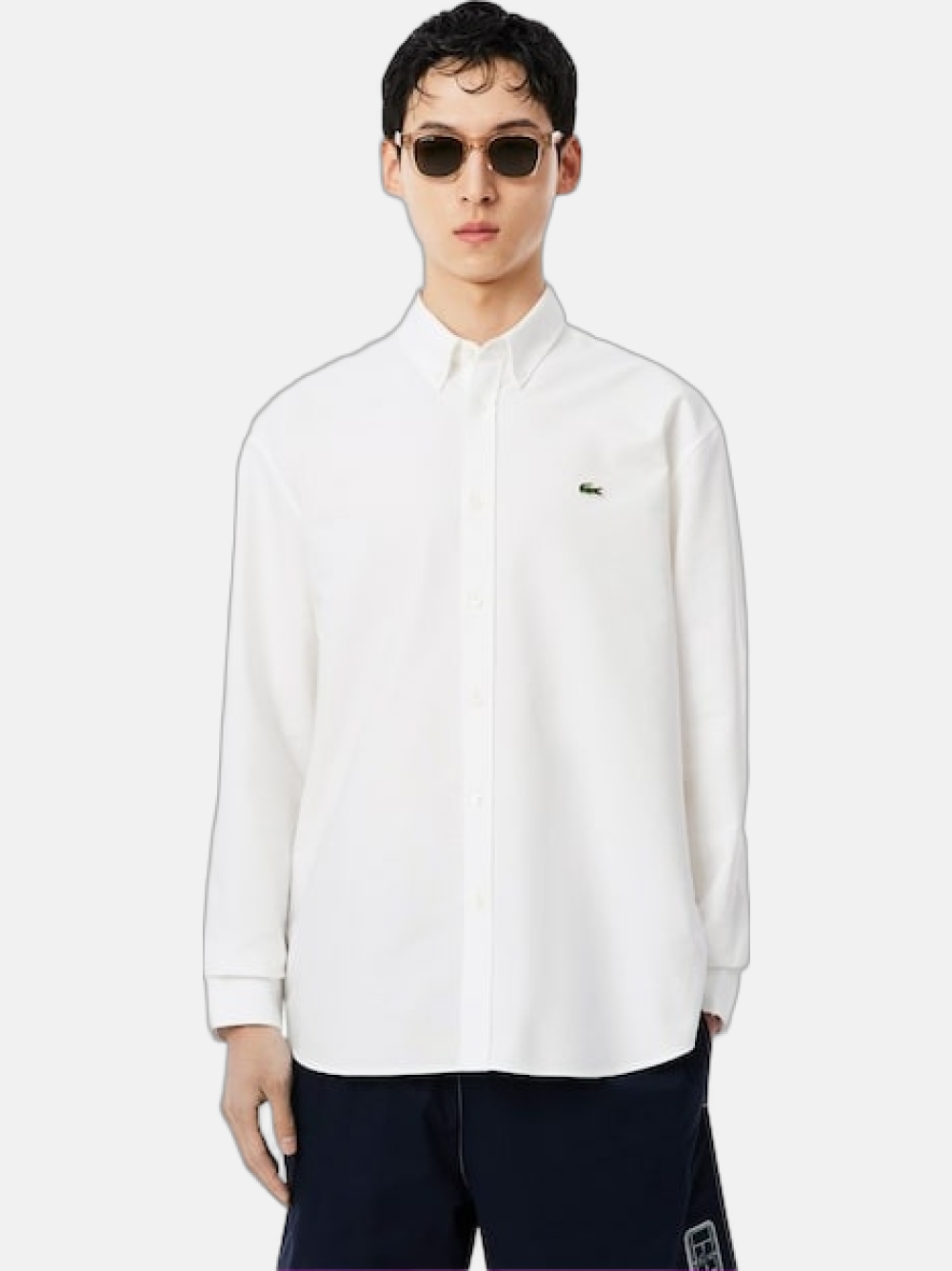 CAMISA LACOSTE BLANC/BLANC