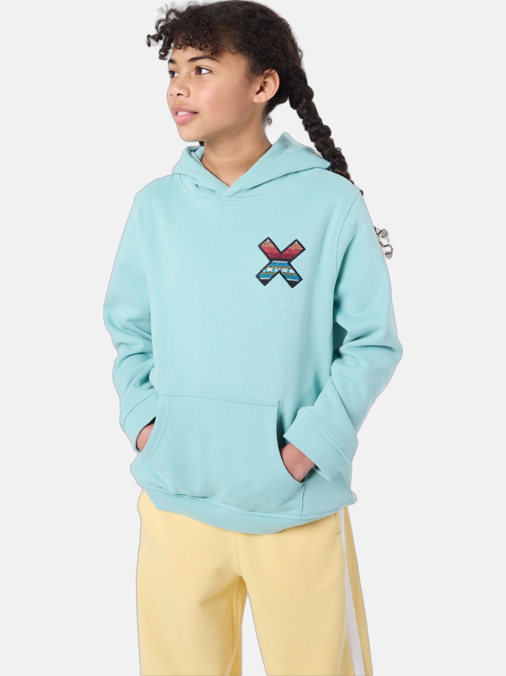 HOODIE K BLUE BANANA ACQUA