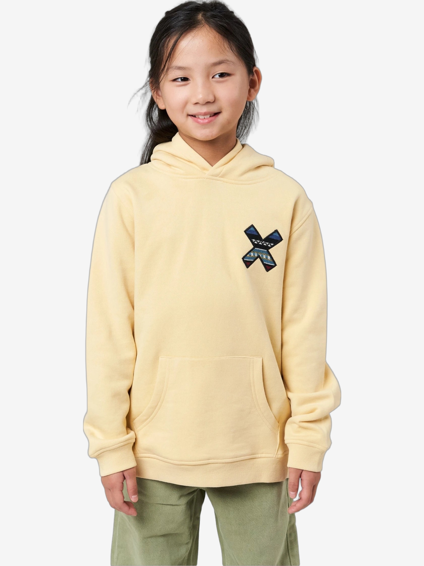 HOODIE K BLUE BANANA LIGHT YELLOW